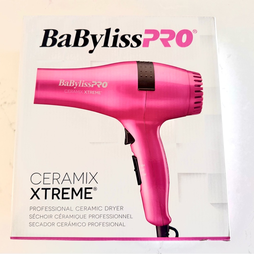 BRAND NEW ✨ BaByliss PRO Ceramix Xtreme Dryer (pink)